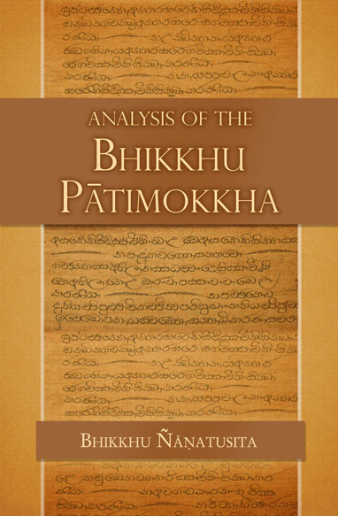 Analysis of the Bhikkhu Patimokkha